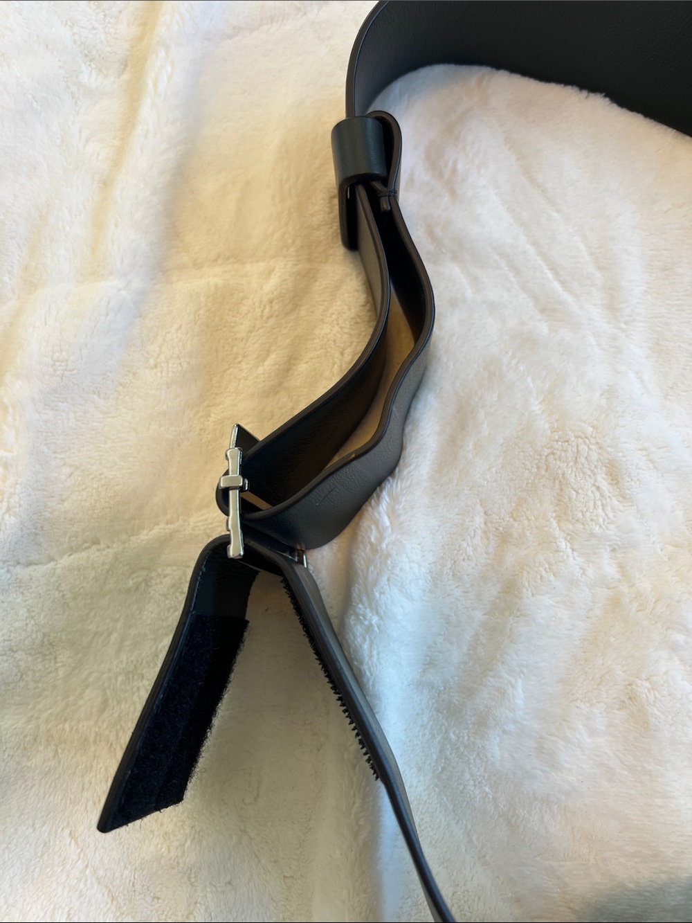 Z Zegna Black luxury leather Men's adjustable Belt Bag with Multi-Zip Front - Picture 15 of 16